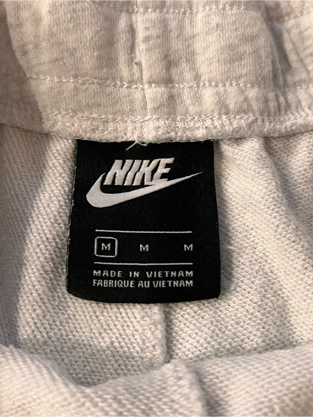 Nike Women's Light Heather Gray Athletic Knit Shorts. - Picture 2 of 2
